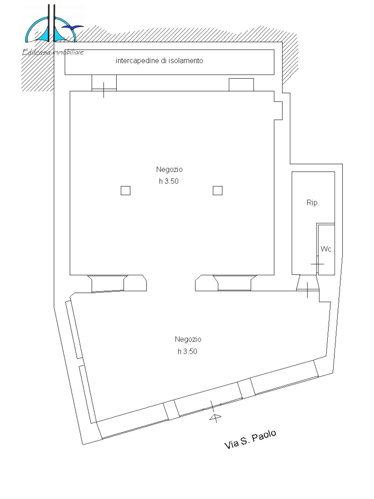 Foto 2 - Commercial Premises piazza della libertà, Poggio Mirteto - floor plans 1