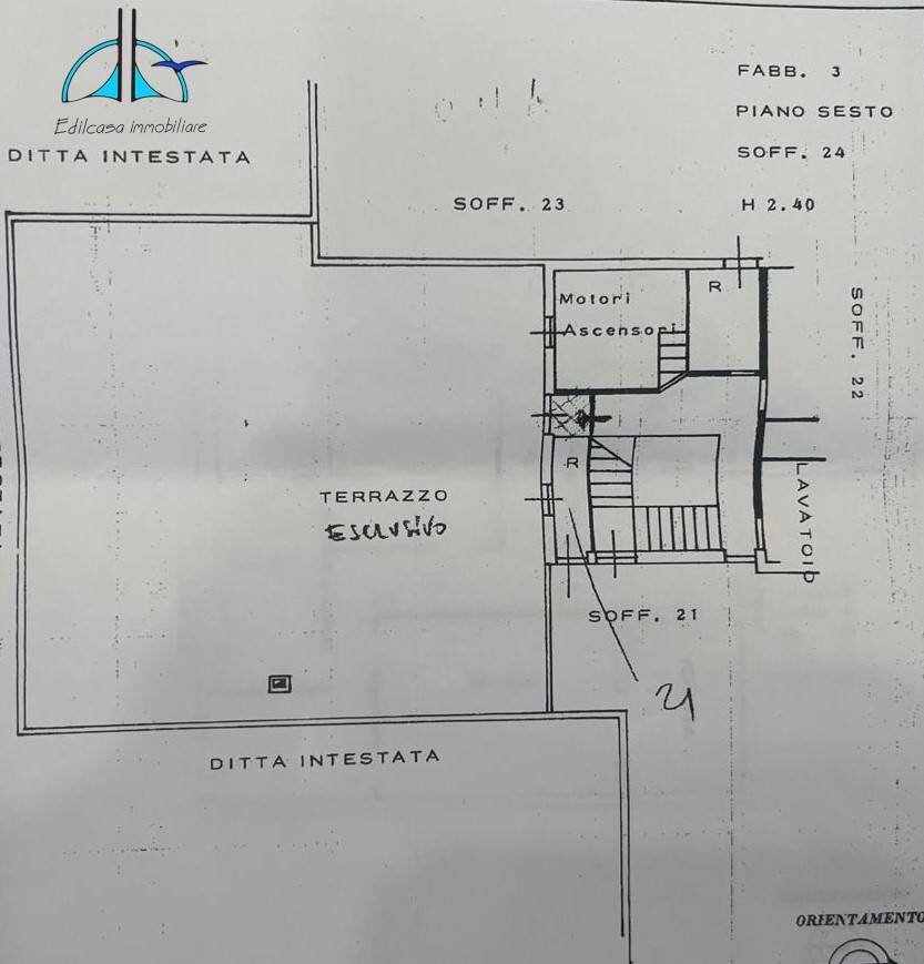 Foto 5 - Quadrilocale Via Onorato Ardoino, Roma - planimetria 1