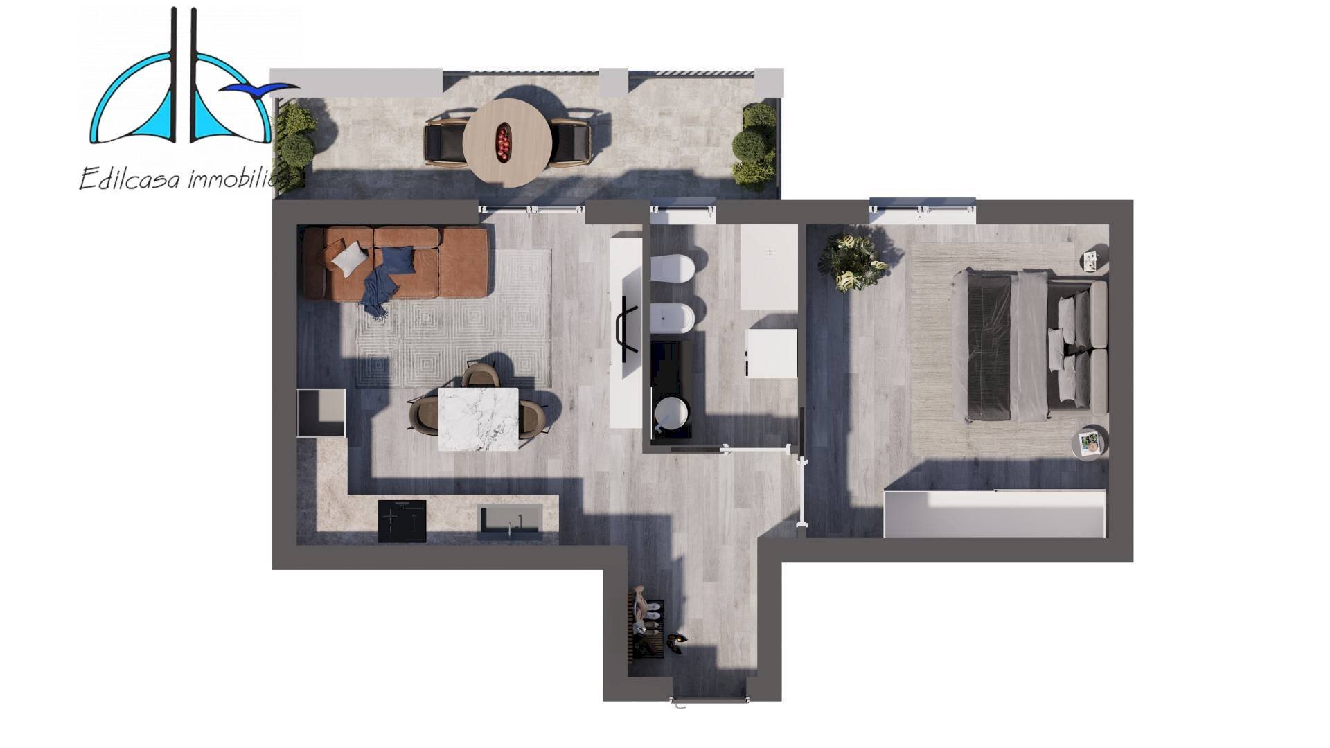 Foto 19 - Bilocale Via Soverato
 
43, Roma - planimetria 1