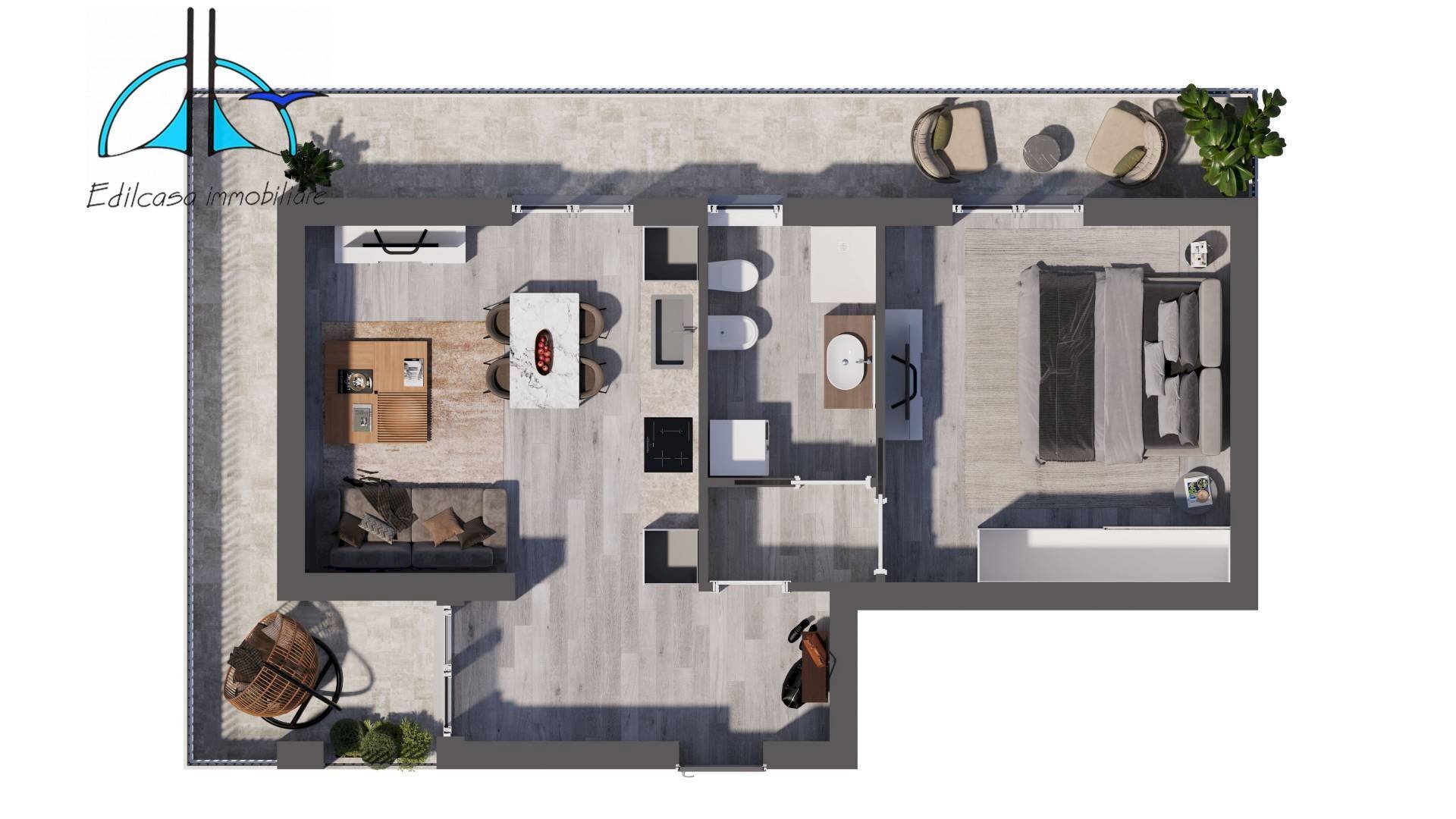 Foto 19 - Bilocale Via Soverato
 
43, Roma - planimetria 1