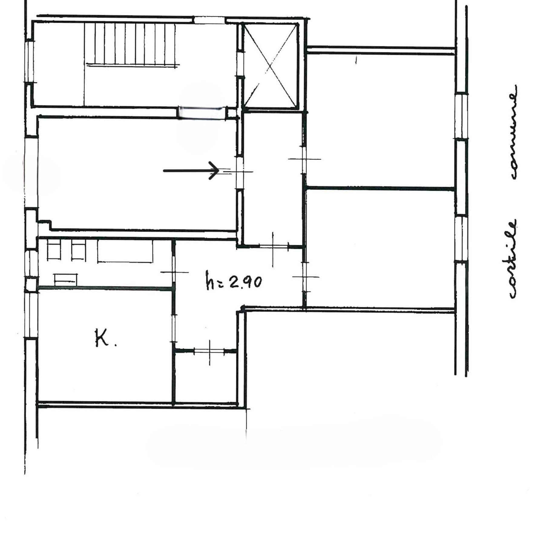 Foto 26 - Trilocale via san martino, San Giorgio a Cremano - planimetria 1