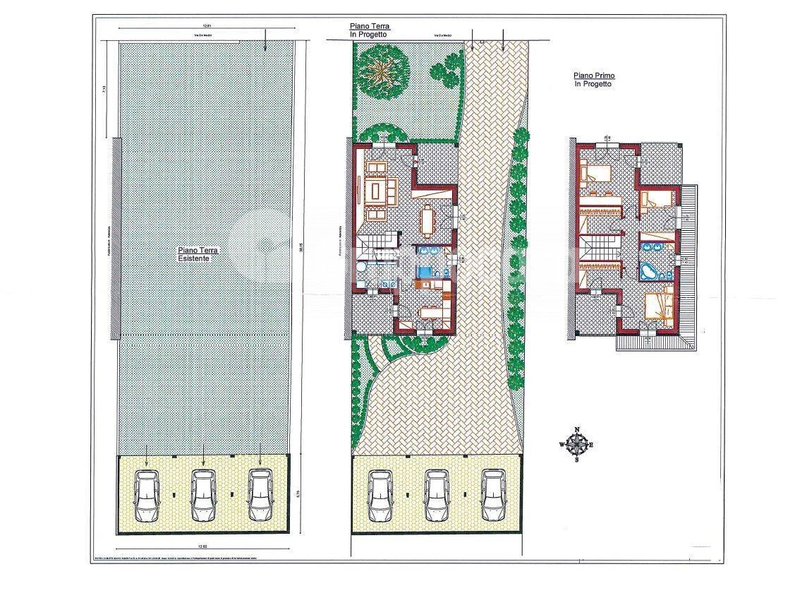 Foto 16 - Building land Via Clerici
 
83, Marcallo con Casone - floor plans 1