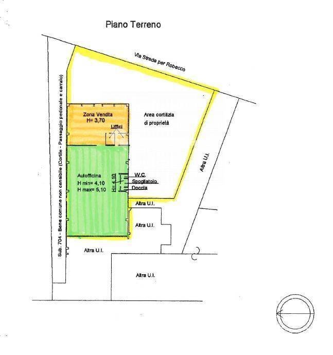 Foto 29 - Capannone Via per Robecco
 
8, Magenta - planimetria 1