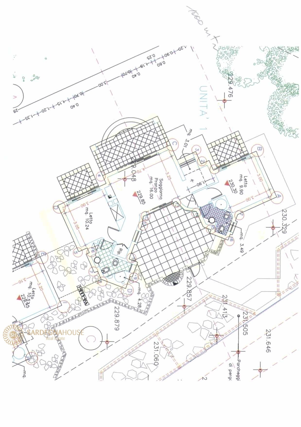 Foto 18 - Villa via Lu Nibbaroni, Trinità d'Agultu e Vignola - planimetria 1