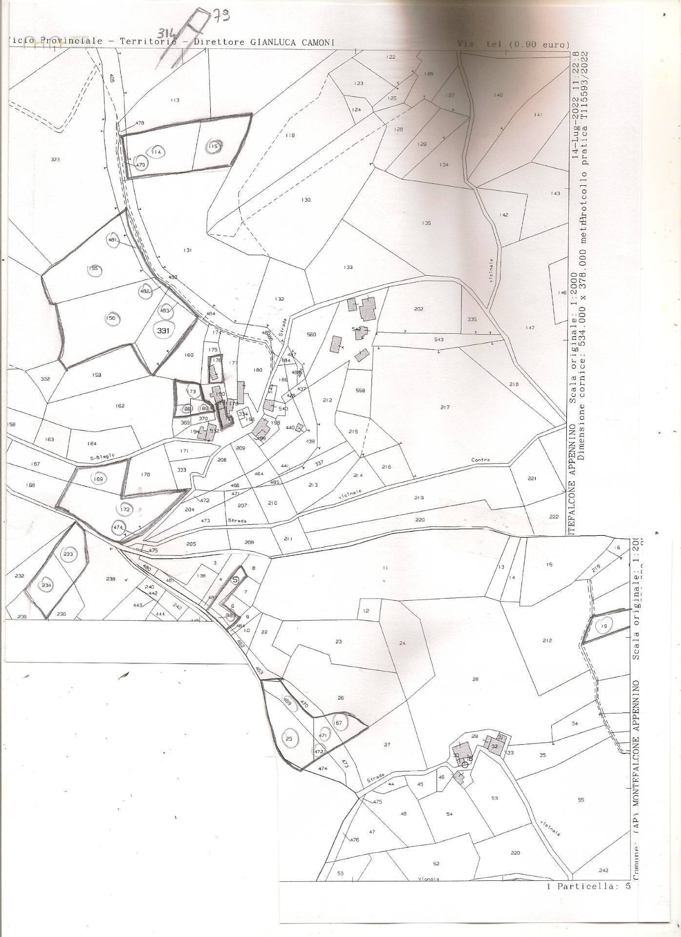 Foto 19 - Rustico C.da San Biagio
 
78, Montefalcone Appennino - planimetria 1