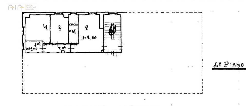Foto 7 - Four-room apartment Via R. Perticarà
 
57, Montefortino - floor plans 1