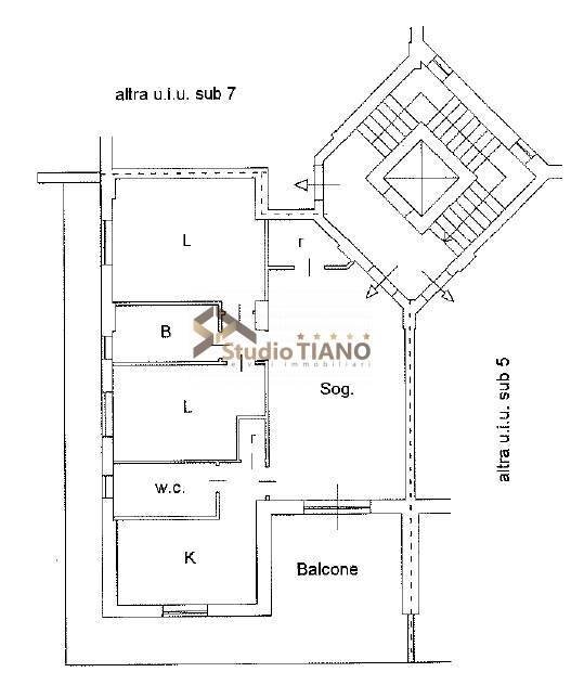 Foto 14 - Trilocale VIA CIMABUE
 
153, Rende - planimetria 1