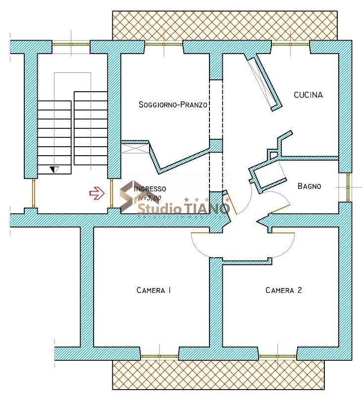 Foto 40 - Three-room apartment Donnici C.Da Casino Ferrari
 
34, Cosenza - floor plans 1