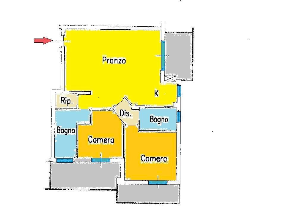 Foto 47 - Quadrilocale VIA FILIPPO MANNOCCHI TORNABUONI, Fermo - planimetria 1