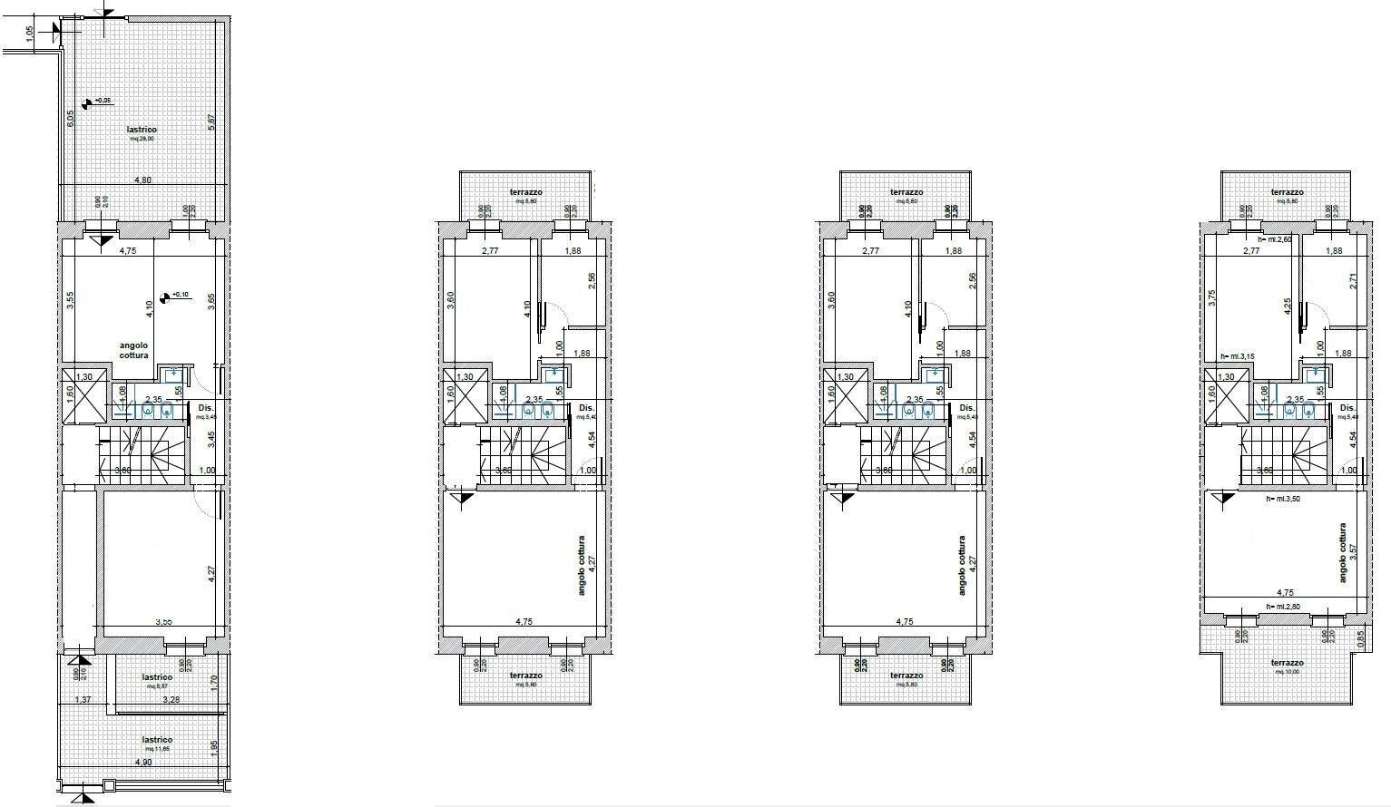 Foto 2 - Trilocale Porto San Giorgio - planimetria 1