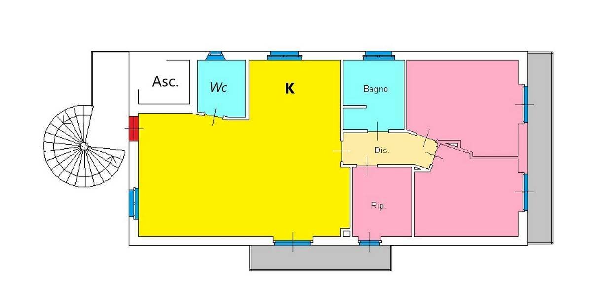 Foto 48 - Quadrilocale VIALE DELLA VITTORIA, Porto San Giorgio - planimetria 1