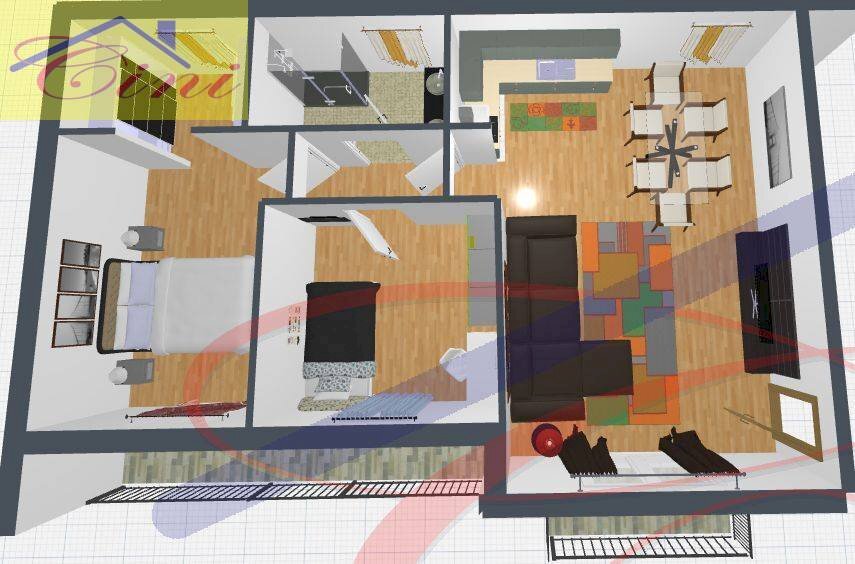 Foto 9 - Trilocale via europa, Airuno - planimetria 1