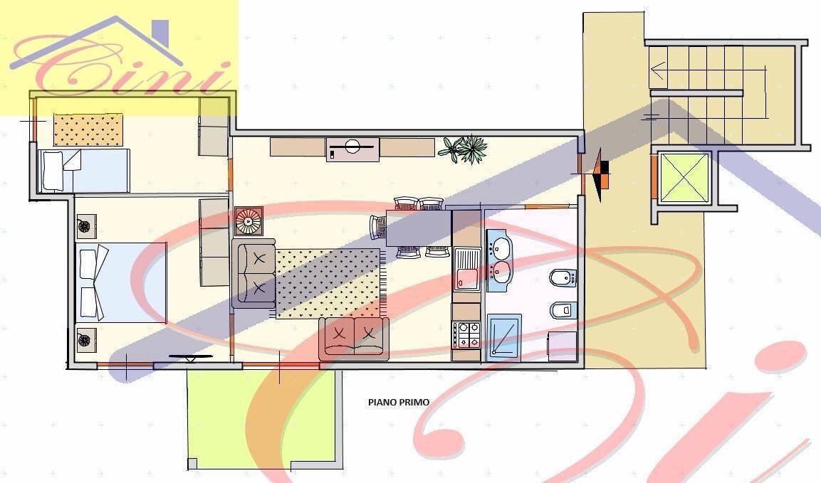 Foto 29 - Trilocale VIA PUCCINI, Moggio - planimetria 1