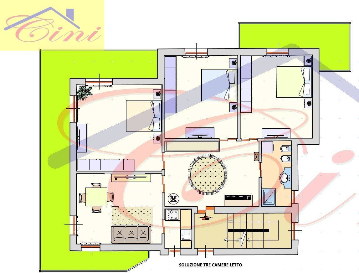 Foto 13 - Three-room apartment viale 4 novembre, Pasturo - floor plans 1