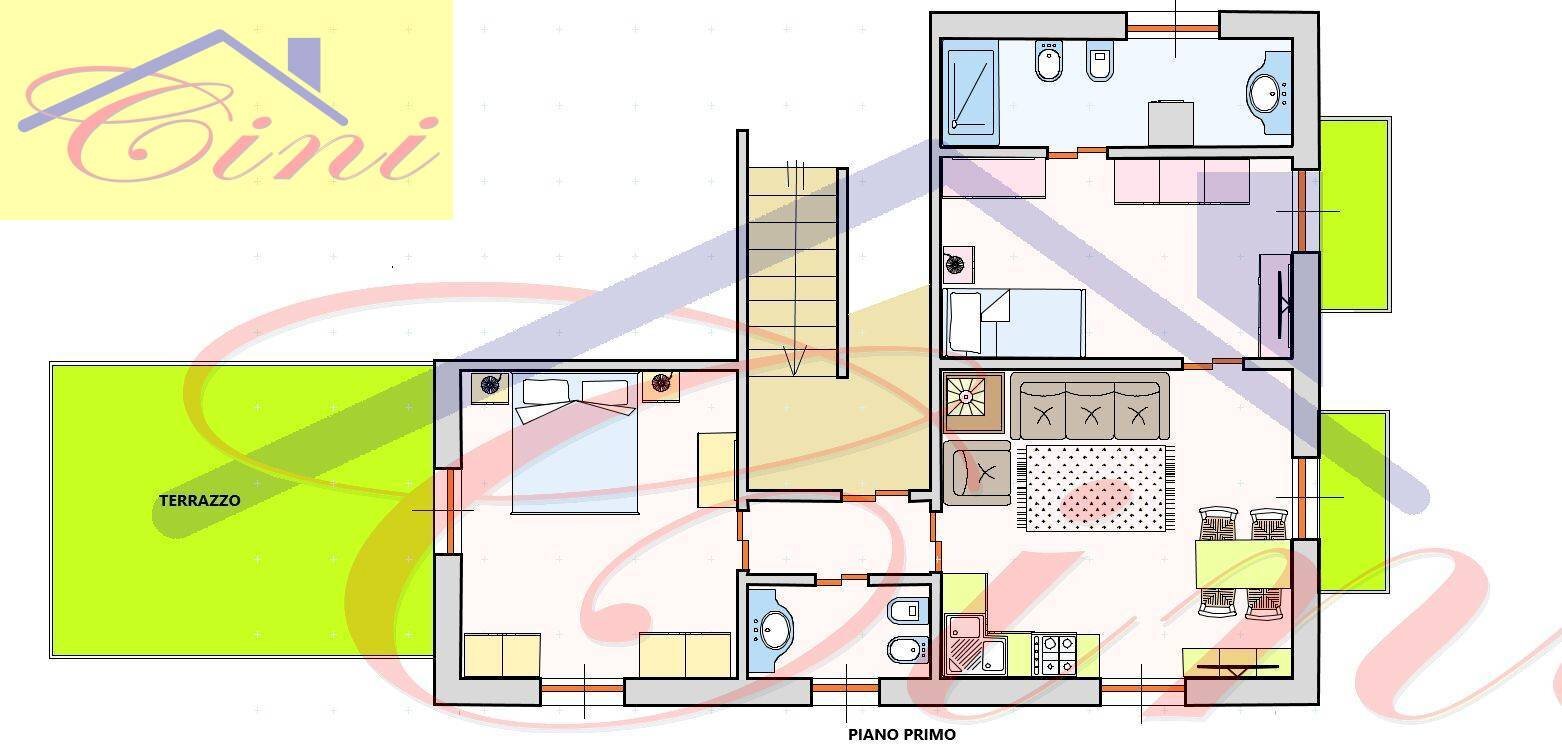 Foto 26 - Semi-detached house Via Giuseppe mazzini, Mandello del Lario - floor plans 1