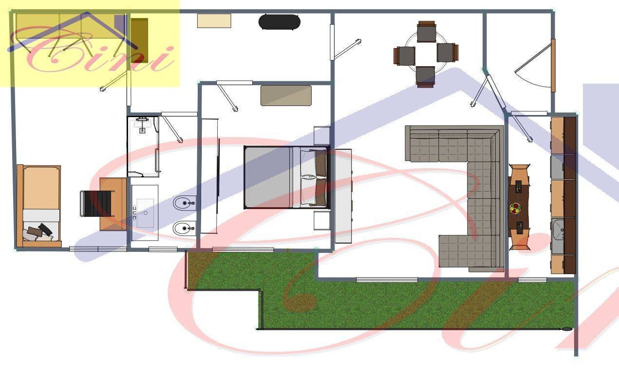 Foto 23 - Trilocale VIA PER CONCENEDO, Moggio - planimetria 1
