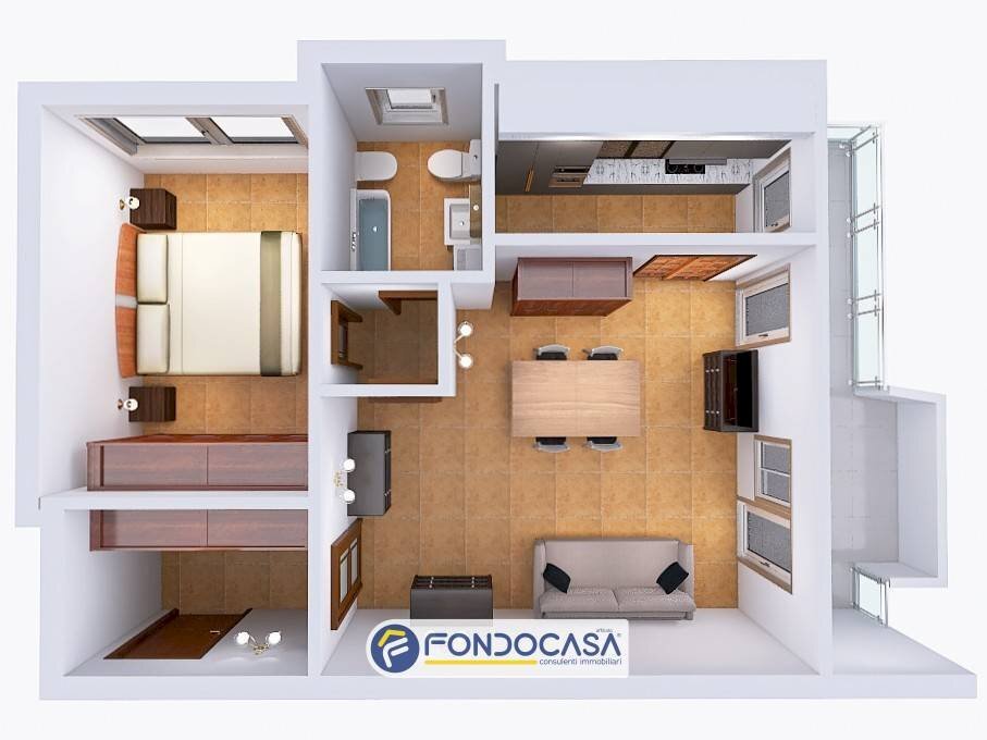 Foto 19 - Bilocale Via San Damiano, Andora - planimetria 1