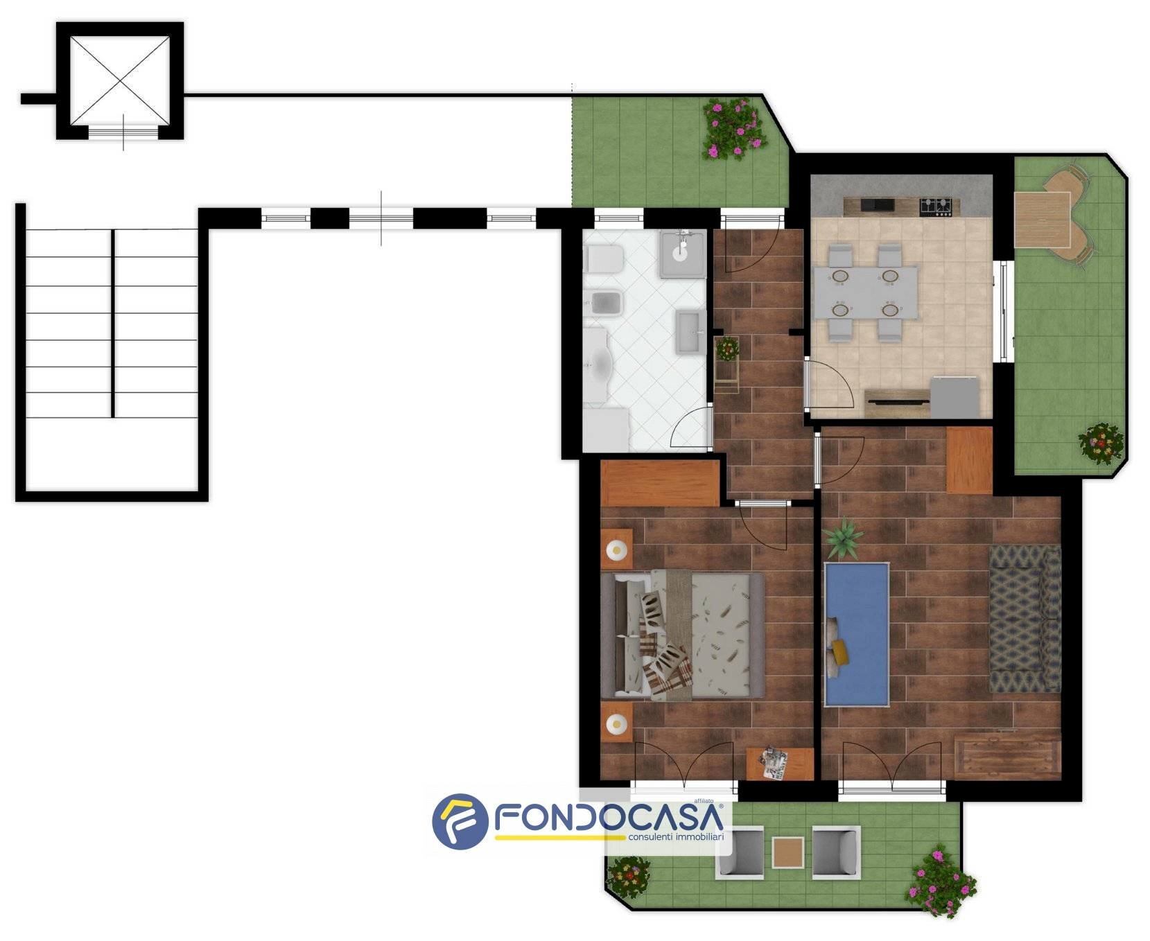 Foto 18 - Trilocale Via Clavesana, Andora - planimetria 1