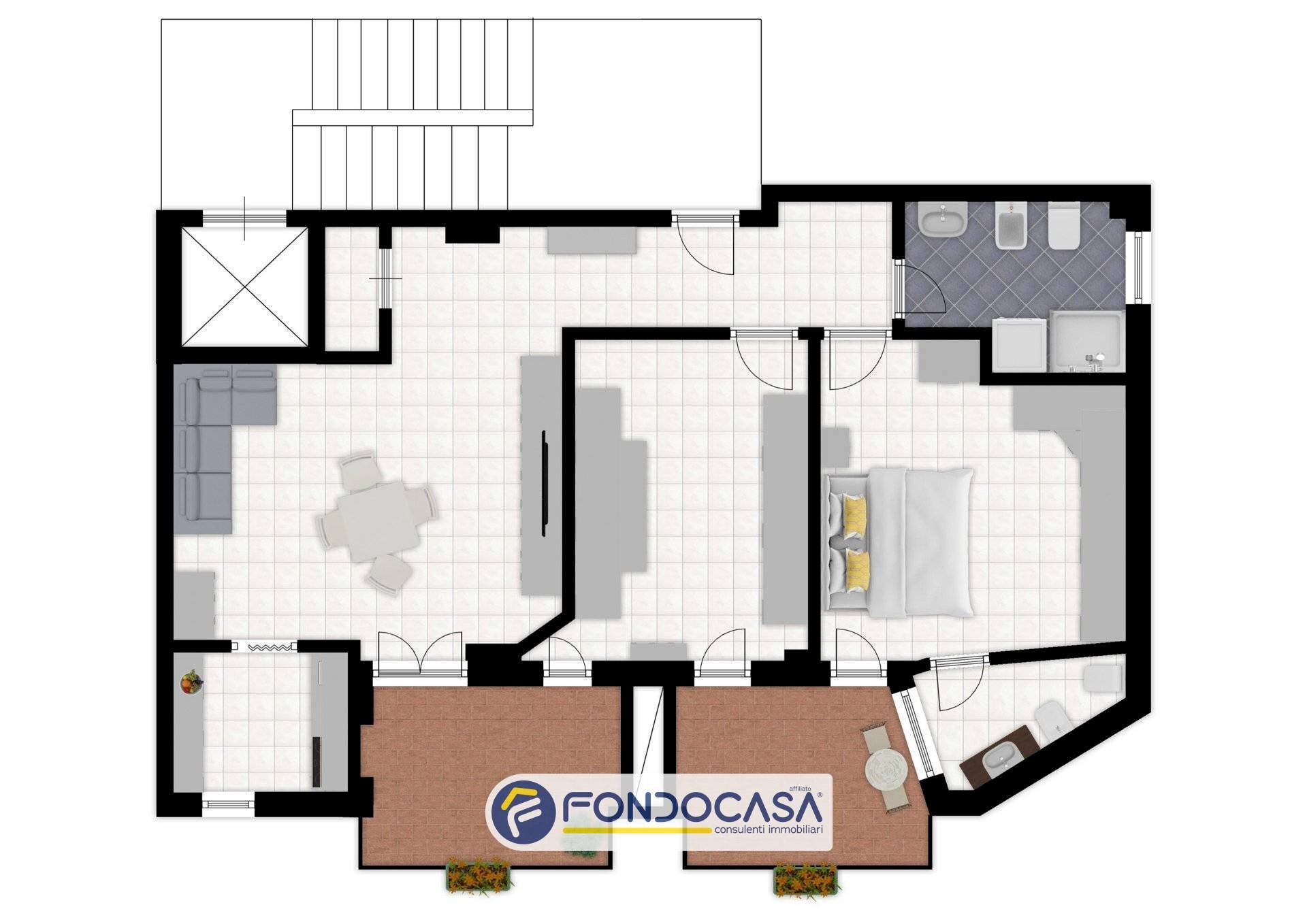 Foto 26 - Trilocale Via Porcella, Andora - planimetria 1