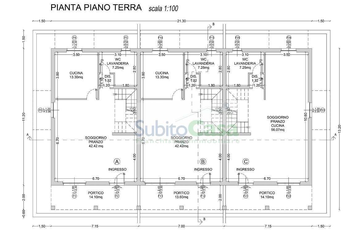 Foto 20 - Villa a Schiera Via Degli Orti, Rosciano - planimetria 1