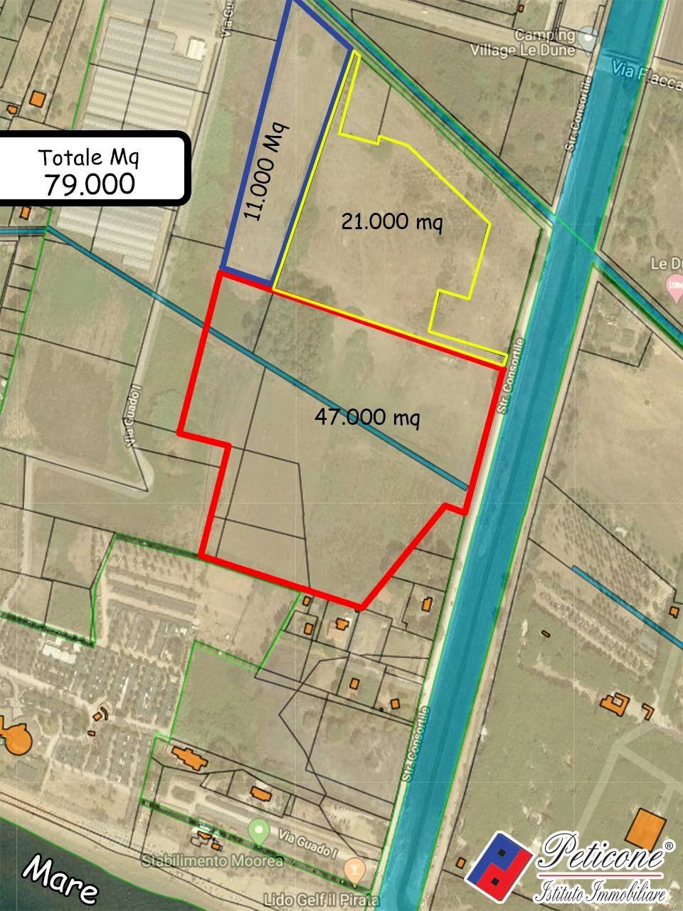 Foto 7 - Terreno agricolo Via flacca km 8400
 
55, Fondi - planimetria 1