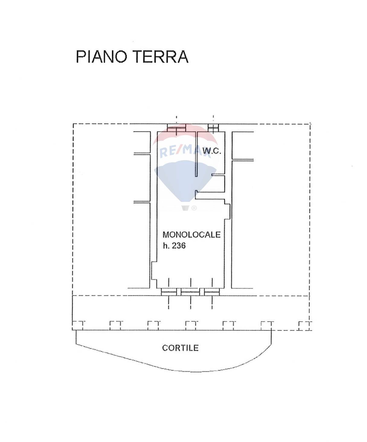 Pianta 2D - One-room apartment Torri del Benaco - floor plans 1