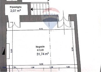 Pianta 2D - Locale Commerciale Cannobio - foto 6