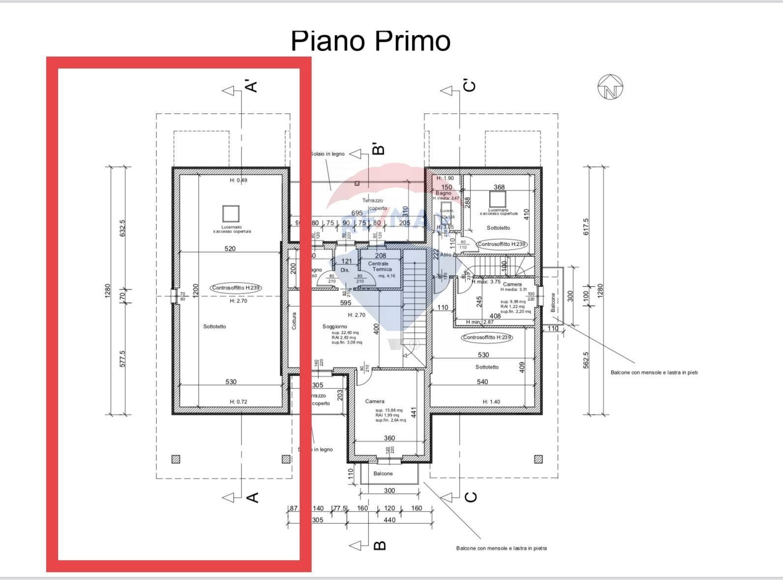 Pianta 2D - Villa a Schiera Cannobio - foto 3