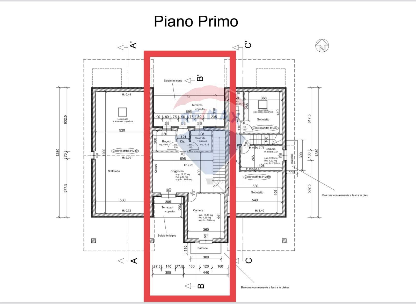 Pianta 2D - Bilocale Cannobio - foto 3