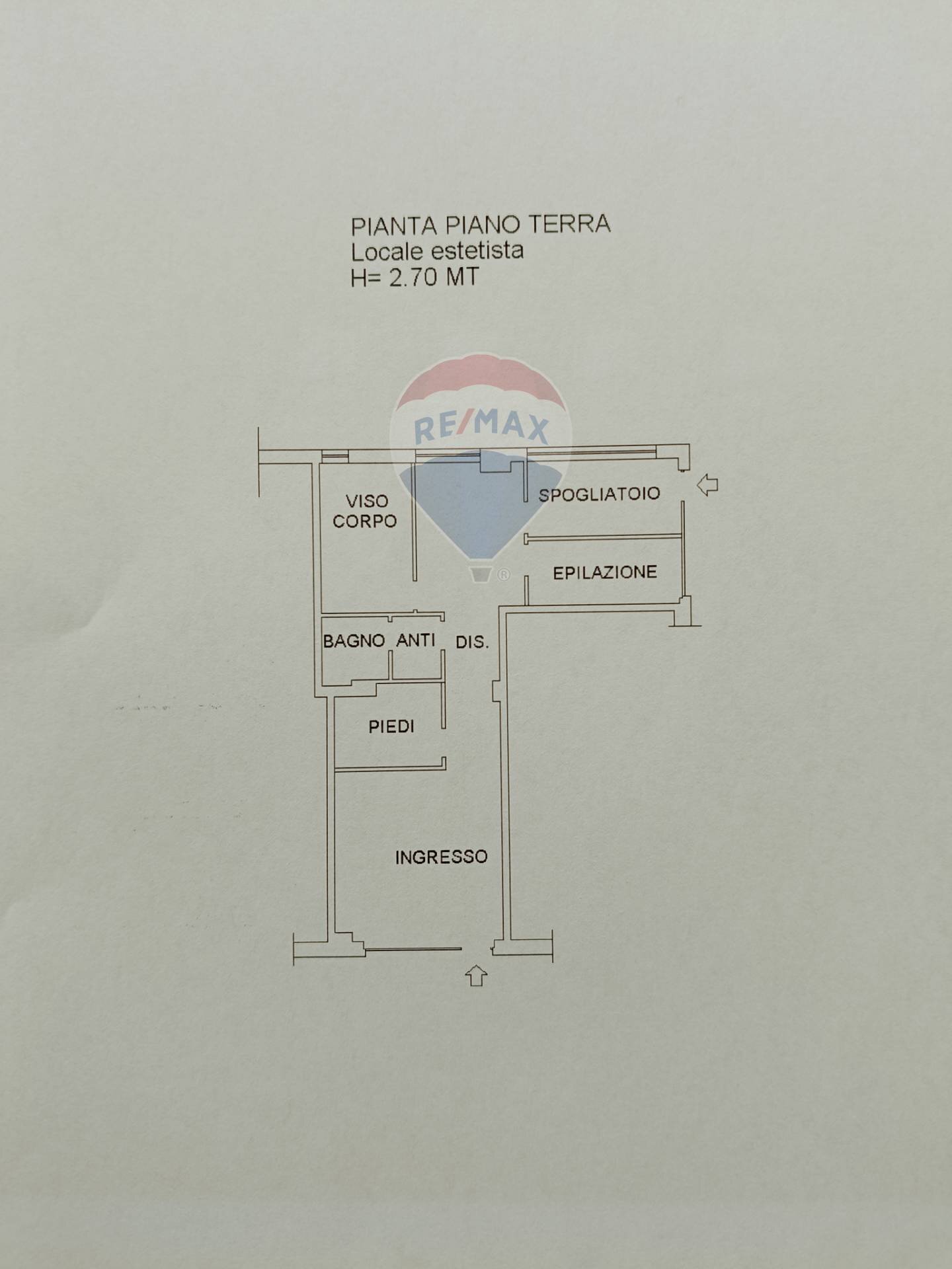 Pianta 2D - Locale Commerciale PIAZZA ERALDO MISCIA
 
17, Lanciano - planimetria 1