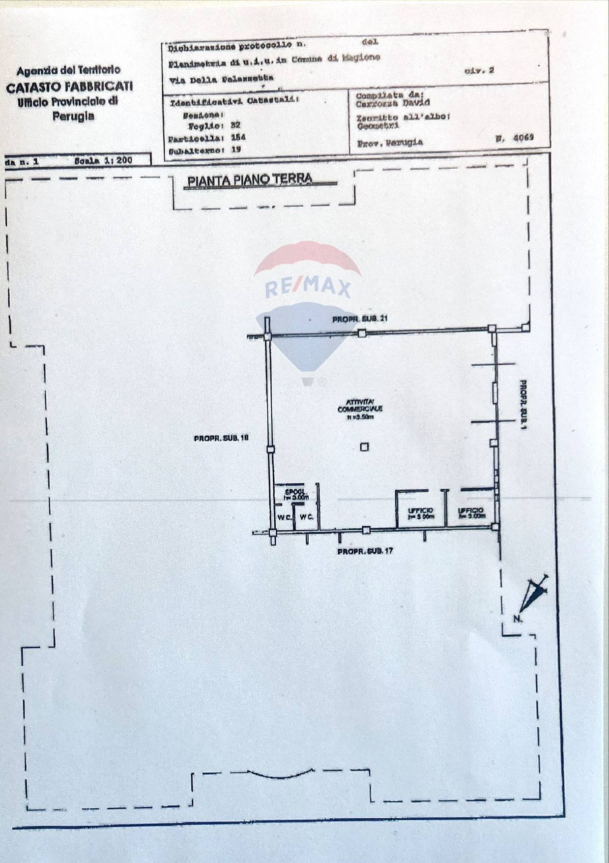 Pianta 2D - Commercial Premises Magione - floor plans 1