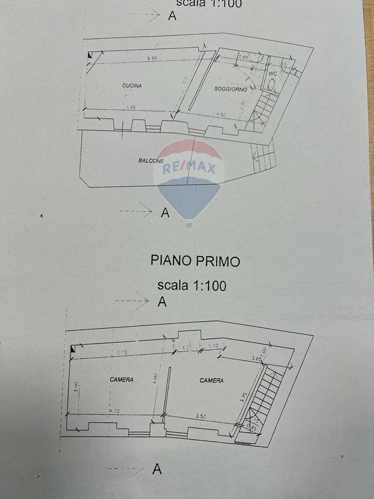 Pianta 2D - Semi-detached house via ronchi inferiore
 
20, Cuorgnè - floor plans 1