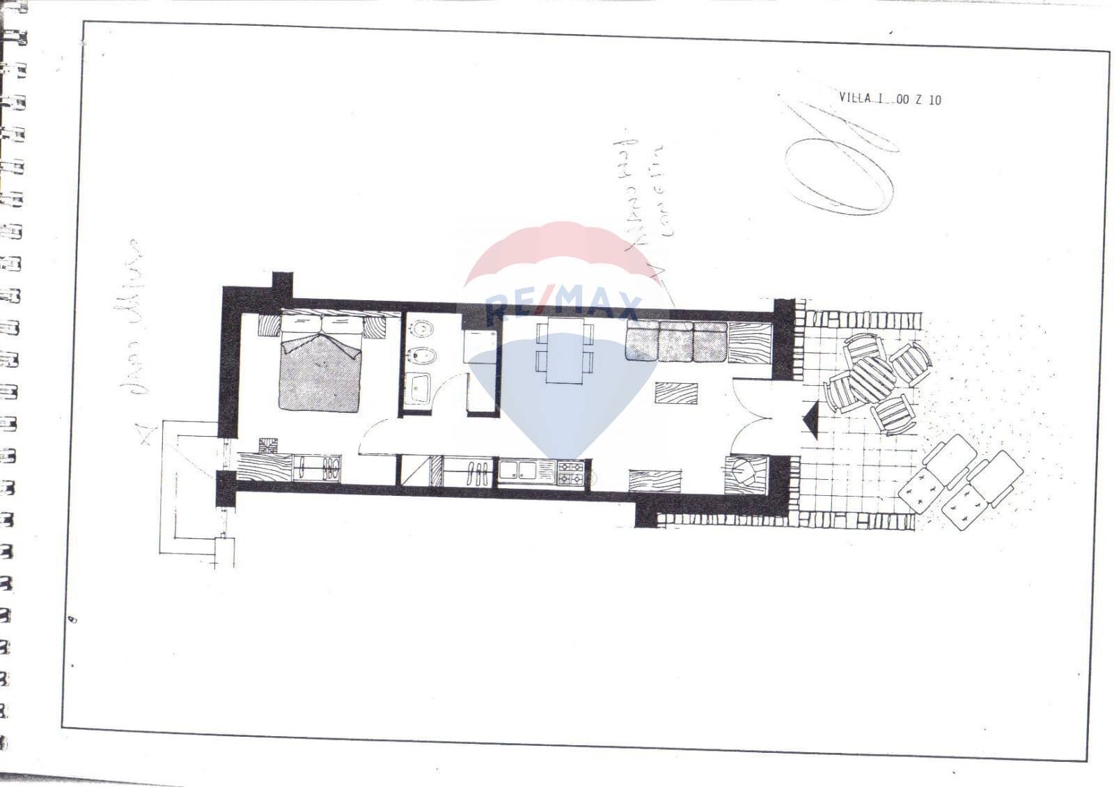 Pianta 2D - Bilocale Località Golfira, Olbia - planimetria 1