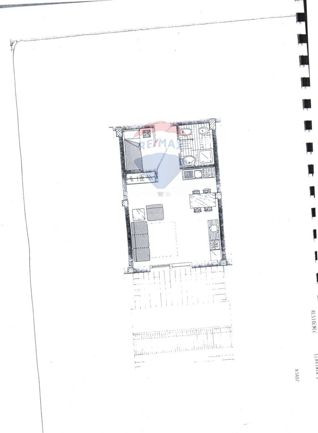 Pianta 2D - Two-room apartment Località la Vieille, Valtournenche - floor plans 1