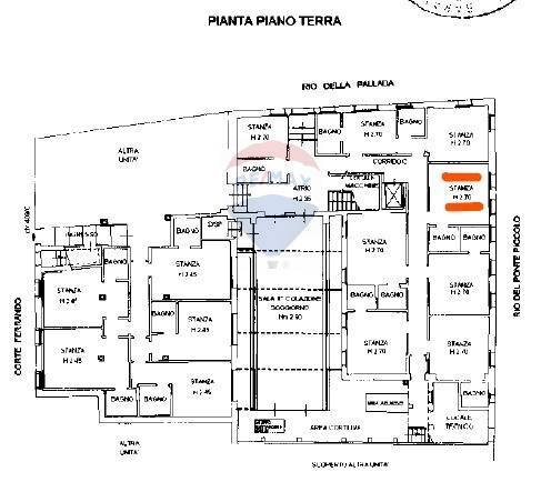 Pianta 2D - One-room apartment Corte Ferrando
 
409, Venezia - floor plans 1