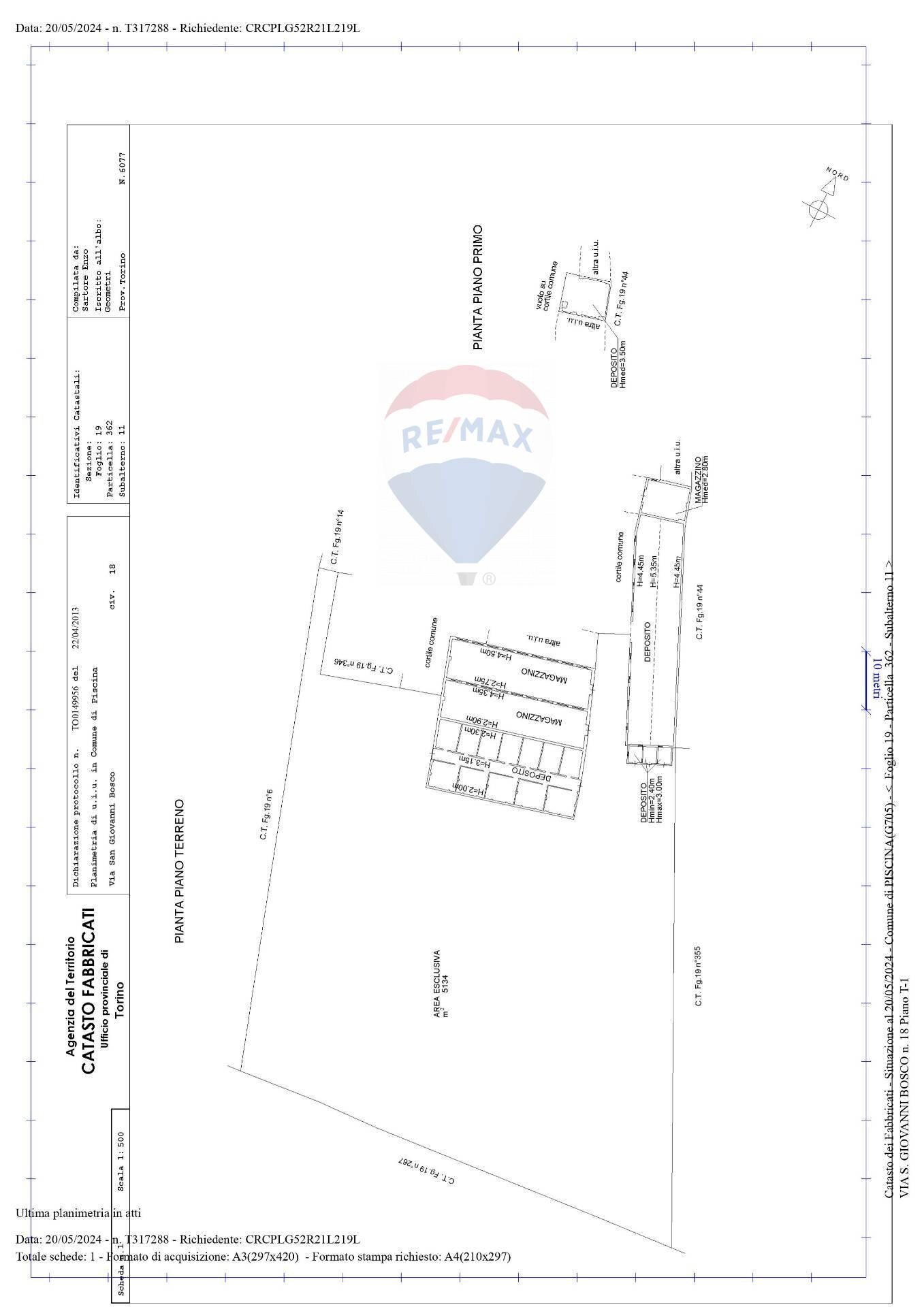 Pianta 2D - Capannone Piscina - planimetria 1