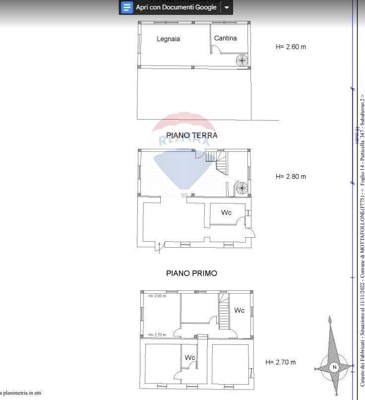 Pianta 2D - Villa Mottafollone - planimetria 1