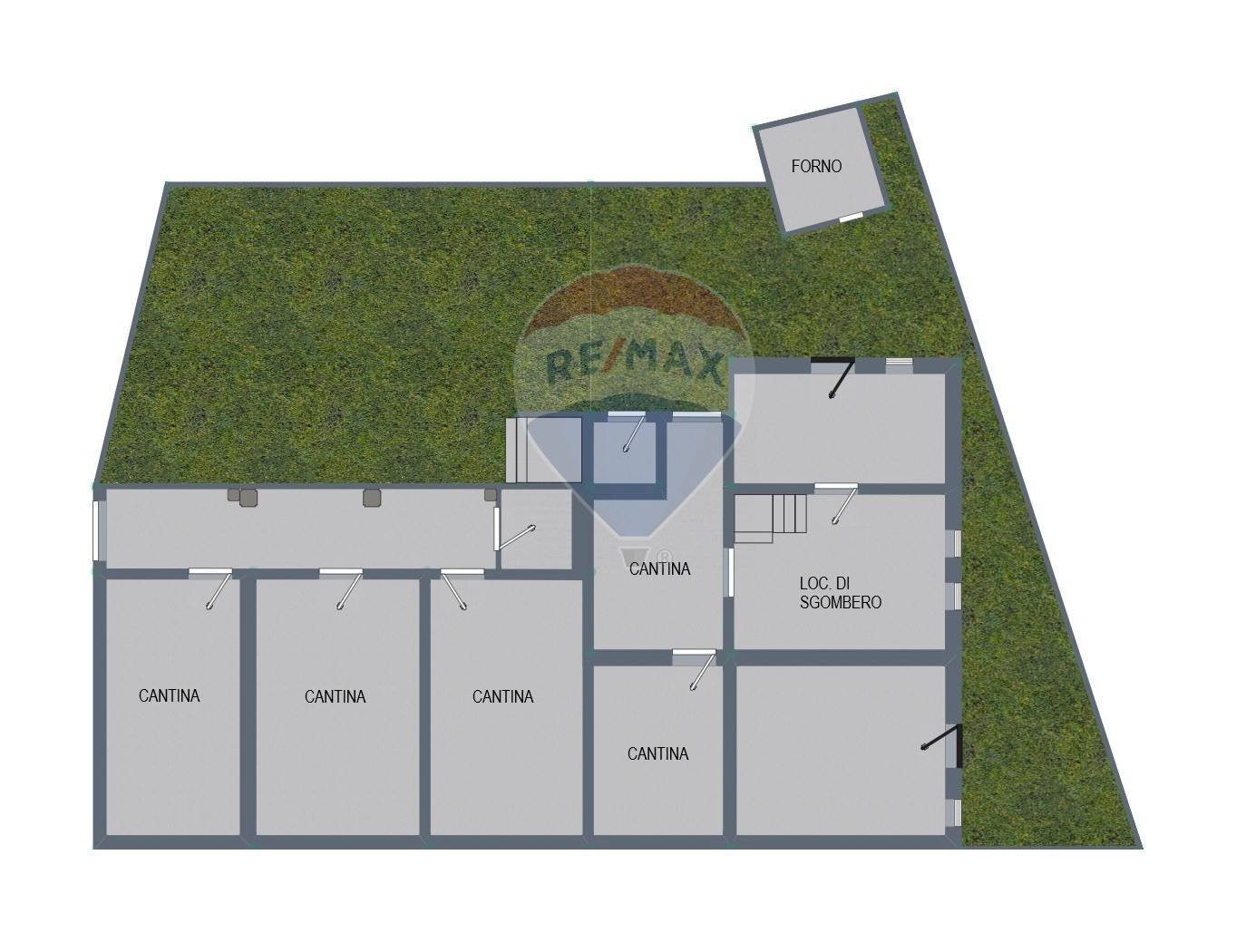 PLANIMETRIA PIANO SEMINTERRATO - Casa indipendente strada statale porrettana
 
226 - 227, Alto Reno Terme - planimetria 1