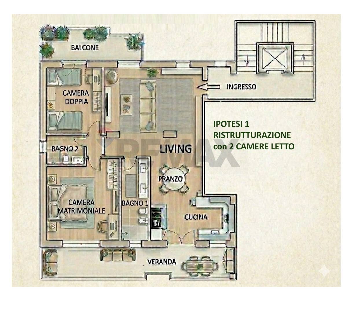 Pianta 2D - Apartment Parco Sicilia
 
6, Manfredonia - photo 2