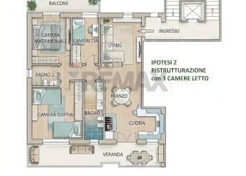 Pianta 2D - Appartamento Parco Sicilia
 
6, Manfredonia - foto 1