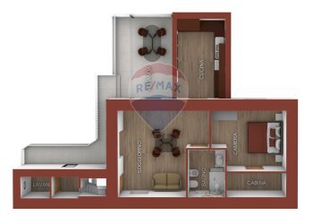 Pianta 3D - Casa indipendente Vicolo dei Carradori
 
9, Manfredonia - foto 4