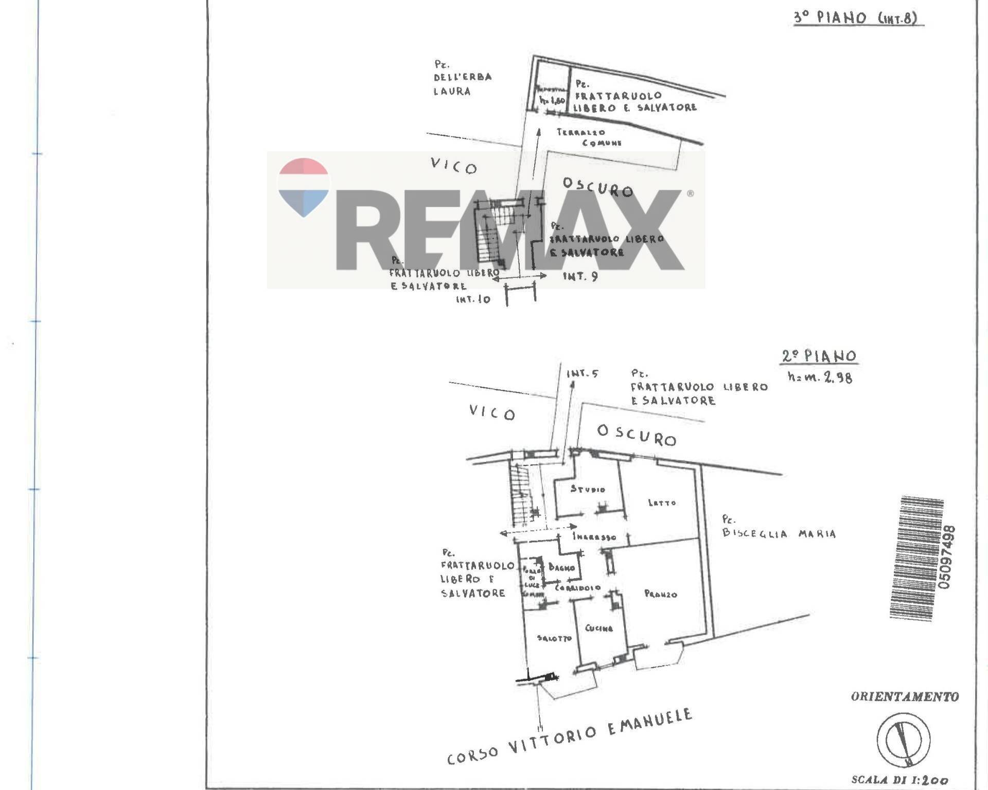 Pianta 2D - Four-room apartment Corso Vittorio Emanuele III
 
128, Monte Sant'Angelo - floor plans 1