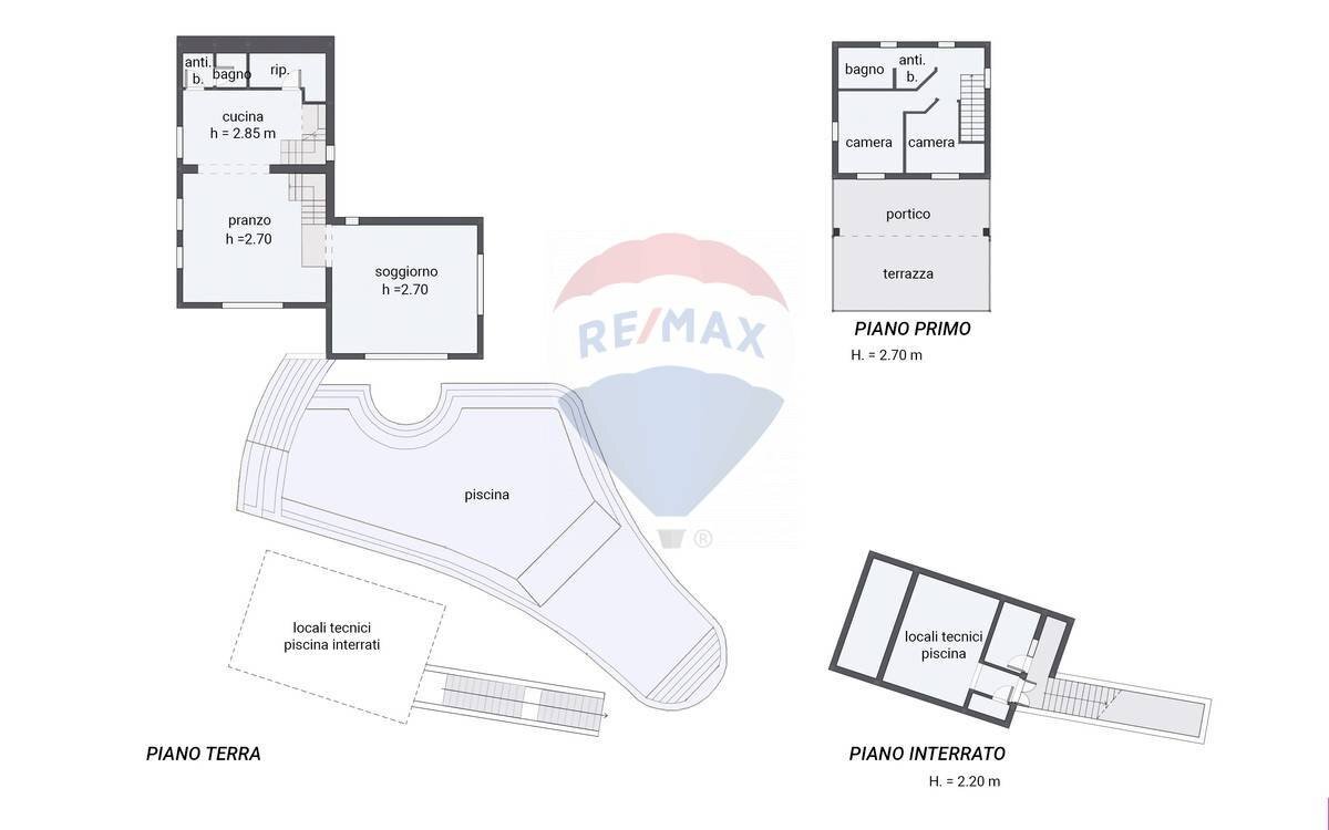 Pianta 2D - Villa Portoferraio - planimetria 1