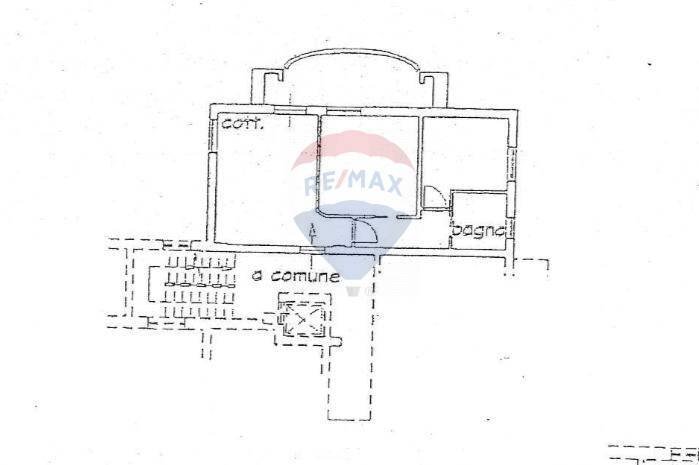 Pianta 2D - Trilocale Cecina - planimetria 1