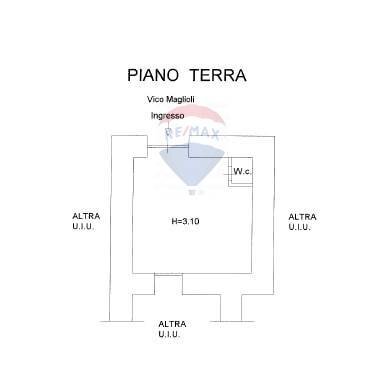 Pianta 2D - Commercial Premises Vico Maglioli
 
21, Napoli - floor plans 1