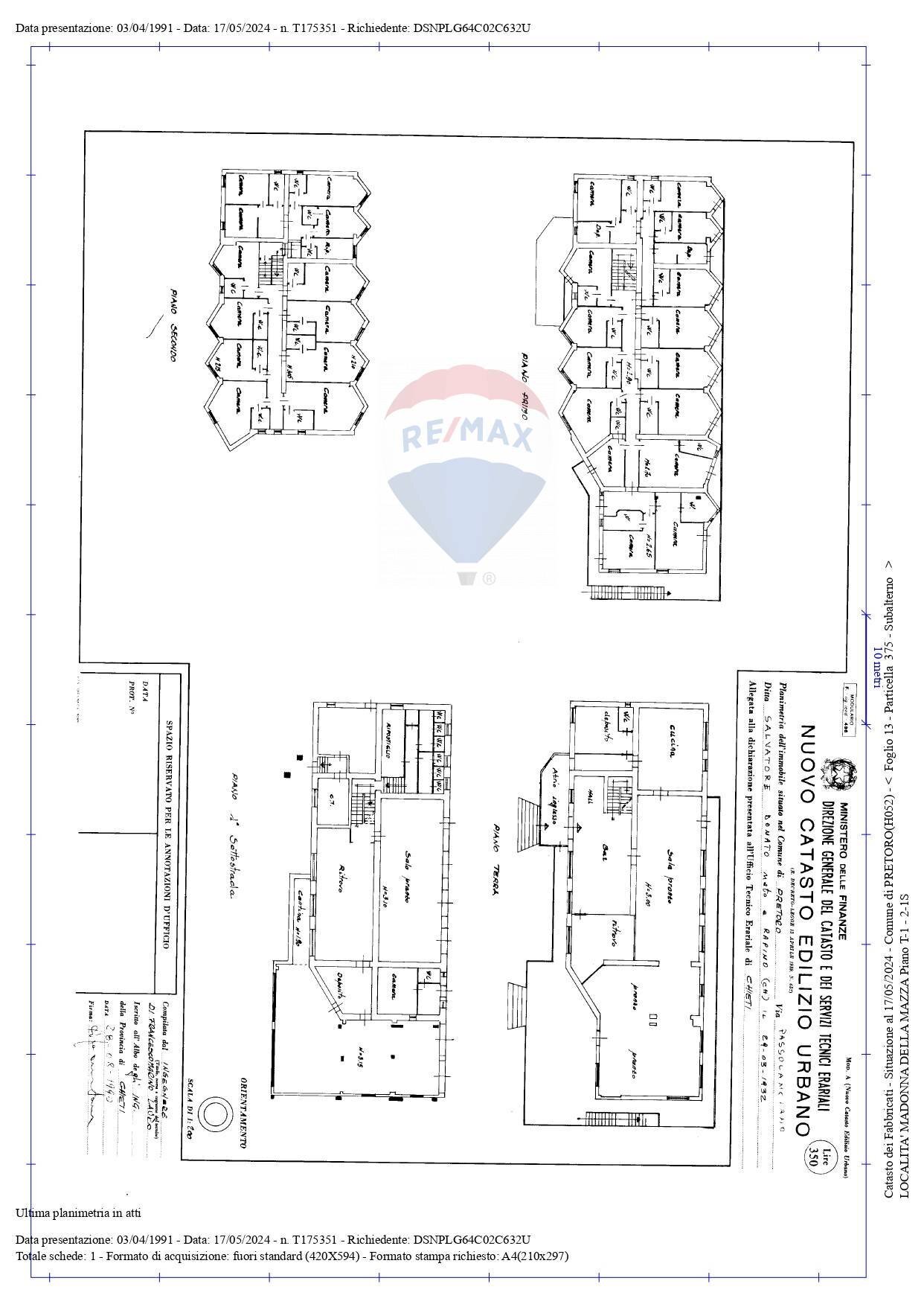 Pianta 2D - Hotel VIA MADONNA DELLA MAZZA
 
9, Pretoro - floor plans 1