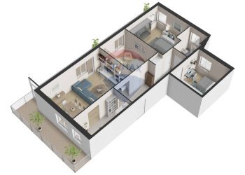 Pianta 3D - Appartamento Via Della Riviera
 
211, Pescara - foto 44