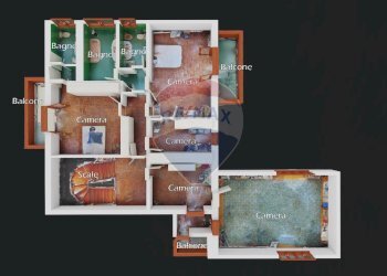 Pianta 3D - Villa Via trotula  de ruggiero
 
146, Roma - foto 55