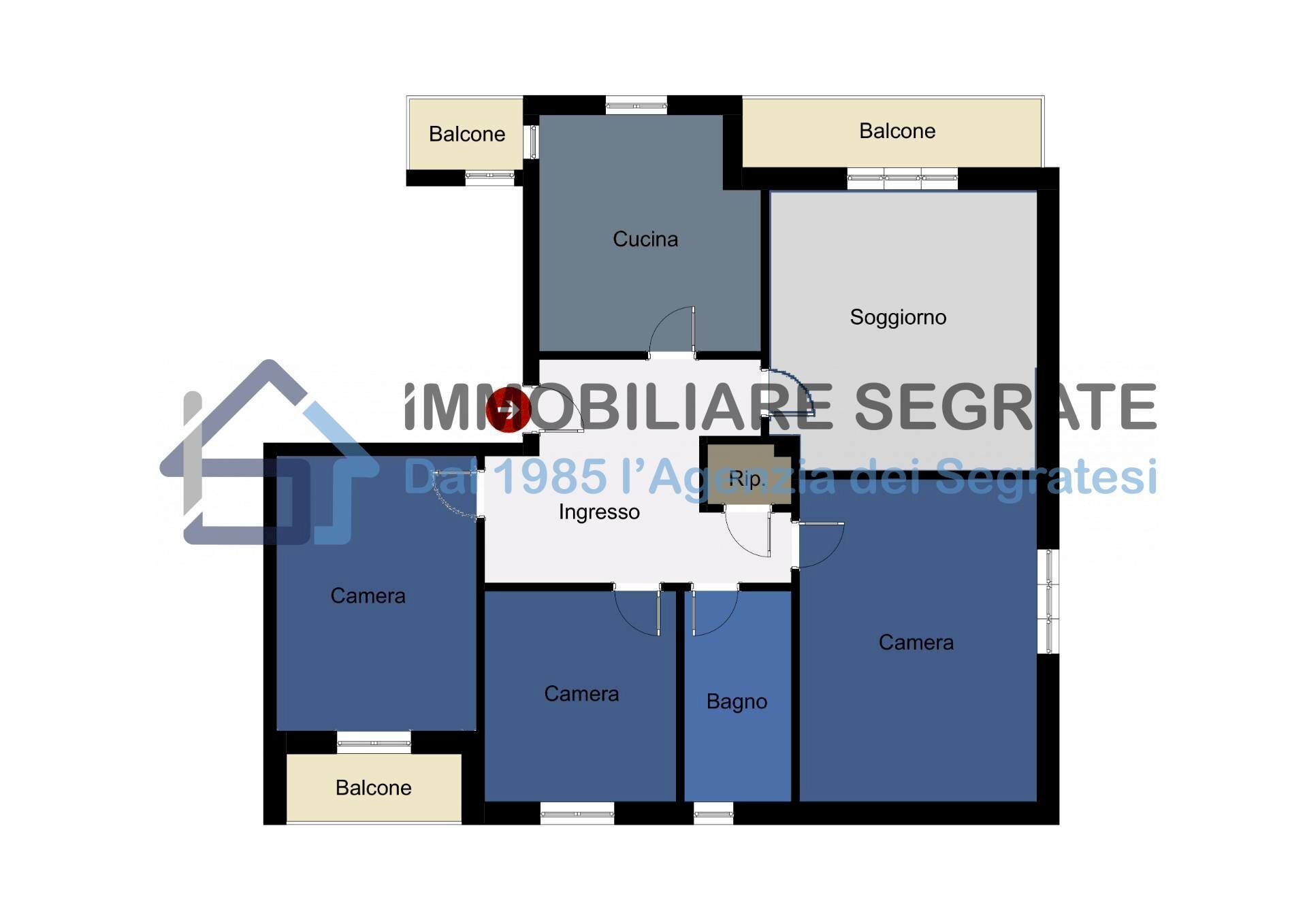 Foto 1 - Quadrilocale Via Lazio
 
20, Segrate - foto 1