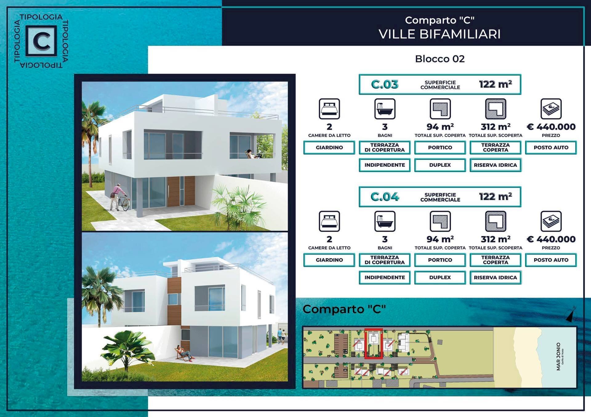 Foto 3 - Villa via bove marino
 
1, Noto - floor plans 1